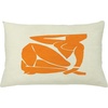 image:imageAmbesonne Mid Century Modern Boho Throw Pillow Cushion Cover Minimalist Lady Silhouette Hippie Artwork on Cream Backdrop Decorative Rectangle Accent Pillow Case 26 X 16 Marigold Eggshell