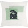 image:imageAmbesonne Mid Century Modern Boho Throw Pillow Cushion Cover Minimalist Lady Silhouette on Watercolor Rectangles Decorative Square Accent Pillow Case 40 X 40 Green and Dark Blue Grey
