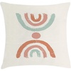 image:imageAmbesonne Mid Century Modern Boho Throw Pillow Cushion Cover Minimalist and Pastel Stripes with Dot Rainbow Look Decorative Square Accent Pillow Case 20 X 20 Pale Rust and Almond Green