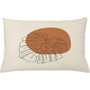 image:imageAmbesonne Mid Century Modern Boho Throw Pillow Cushion Cover Monstera Leaf with Minimal Circle Shape Exotic Feels Print Decorative Rectangle Accent Pillow Case 26 X 16 Eggshell and Amber