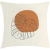 image:imageAmbesonne Mid Century Modern Boho Throw Pillow Cushion Cover Monstera Leaf with Minimal Circle Shape Exotic Feels Print Decorative Square Accent Pillow Case 40 X 40 Eggshell and Amber