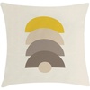 image:imageAmbesonne Mid Century Modern Boho Throw Pillow Cushion Cover Simple Semicircle Pattern with Neutral Colors Print Decorative Square Accent Pillow Case 20 X 20 Ivory Mustard Pale Taupe
