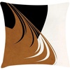 image:imageAmbesonne Mid Century Modern Boho Throw Pillow Cushion Cover Tricolor Designed Minimalist Tribal Look Stripes Art Decorative Square Accent Pillow Case 16 X 16 Cinnamon Charcoal Grey