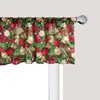 image:imageAmbesonne Nature Window Valance Birds Wildlife Cartoon Like Image with Tree Leaf Art Print Curtain Valance for Kitchen Bedroom Decor with Rod Pocket 54 X 18 Mustard MaroonRuby Green