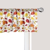 image:imageAmbesonne Nature Window Valance Birds Wildlife Cartoon Like Image with Tree Leaf Art Print Curtain Valance for Kitchen Bedroom Decor with Rod Pocket 54 X 18 Mustard MaroonRed Orange Yellow