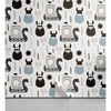 image:imageAmbesonne Scandinavian Peel amp Stick Wallpaper for Home Viking Longboat Design Cartoon Style Character Illustration SelfAdhesive Living Room Kitchen Accent 13 x 100 Black Pale Blue Grey