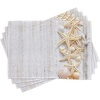 image:imageAmbesonne Seashells Place Mats Set of 4 Starfish Marine in Vertical Direction Wood Surface Ocean Beach Nautical Print Washable Fabric Placemats for Dining Table Standard Size Ivory