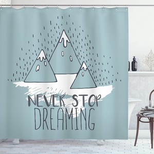 image:imageAmbesonne Anime Shower Curtain Cartoon Smiling Panda Fun Animal Theme Japanese Manga Teen Art Print Cloth Fabric Bathroom Decor Set with Hooks 69 W x 70 L White GreyPale Green White