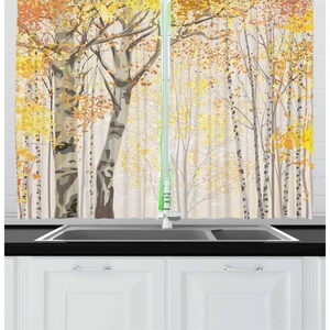 image:imageAmbesonne Cartoon Kitchen Curtains Group of Savannah Jungle Animals with Funny Expressions Savannah Mascots Print Window Drapes 2 Panel Set for Kitchen Cafe Decor 55 x 39 Orange Multicolor GreenYellow Pale Mustard