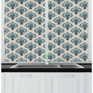 image:imageAmbesonne Cartoon Kitchen Curtains Group of Savannah Jungle Animals with Funny Expressions Savannah Mascots Print Window Drapes 2 Panel Set for Kitchen Cafe Decor 55 x 39 Orange Multicolor GreenTan Petrol Blue
