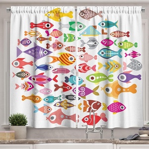 image:imageAmbesonne Cartoon Kitchen Curtains Group of Savannah Jungle Animals with Funny Expressions Savannah Mascots Print Window Drapes 2 Panel Set for Kitchen Cafe Decor 55 x 39 Orange Multicolor GreenRed White
