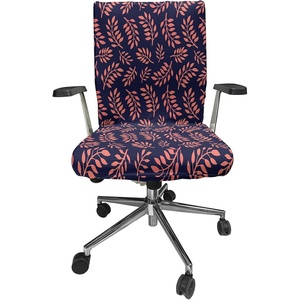 image:imageAmbesonne Cartoon Office Chair Slipcover Xray Part of an Abstract Skeleton Image in Repetitive Grunge Pattern Protective Stretch Decorative Fabric Cover Standard Size Ivory CharcoalCoral Purple