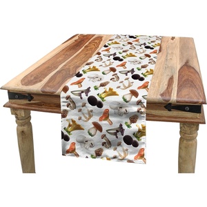 image:imageAmbesonne Cartoon Table Runner Repetitive Vintage Pattern of Globe Laptops Notes and Bus Funny Print Dining Room Kitchen Rectangular Runner 16 X 72 Champagne and MulticolorSeafoam White