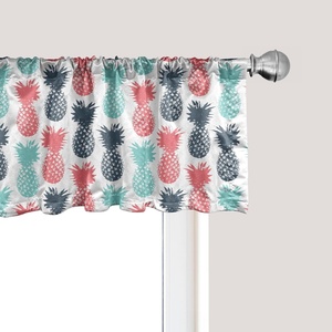 image:imageAmbesonne Cartoon Window Valance Botanical Animal Print with Tigers and Leafy Branches Curtain Valance for Kitchen Bedroom Decor with Rod Pocket 54 X 12 Dark Orange MulticolorTurquoise White Coral