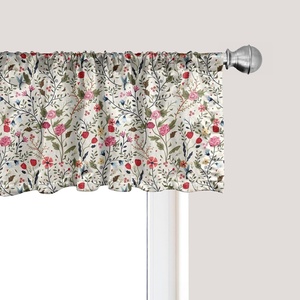 image:imageAmbesonne Cartoon Window Valance Botanical Animal Print with Tigers and Leafy Branches Curtain Valance for Kitchen Bedroom Decor with Rod Pocket 54 X 12 Dark Orange MulticolorHunter Green
