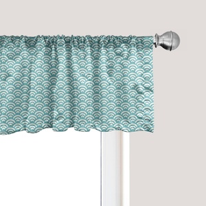 image:imageAmbesonne Cartoon Window Valance Botanical Animal Print with Tigers and Leafy Branches Curtain Valance for Kitchen Bedroom Decor with Rod Pocket 54 X 12 Dark Orange MulticolorTurquoise White