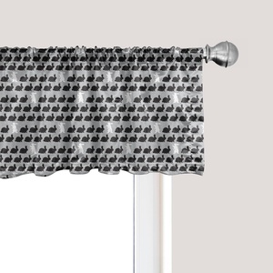 image:imageAmbesonne Cartoon Window Valance Botanical Animal Print with Tigers and Leafy Branches Curtain Valance for Kitchen Bedroom Decor with Rod Pocket 54 X 12 Dark Orange MulticolorPale Grey Charcoal Grey