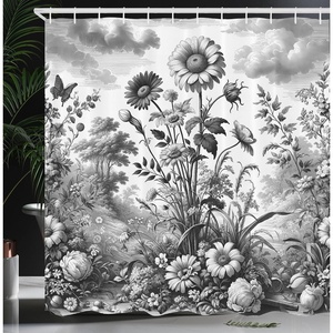 image:imageAmbesonne Cat Shower Curtain Rich Queen Kitty Character on Money Boss Lady Animal Funny Cartoon Cloth Fabric Bathroom Decor Set with Hooks 69 W x 70 L Cream Hunter Green and OrangeDark Sepia Pearl