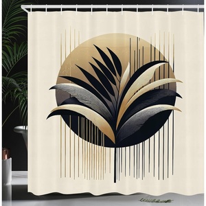 image:imageAmbesonne Cat Shower Curtain Rich Queen Kitty Character on Money Boss Lady Animal Funny Cartoon Cloth Fabric Bathroom Decor Set with Hooks 69 W x 70 L Cream Hunter Green and OrangeIvory Camel Dark Blue