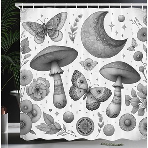 image:imageAmbesonne Cat Shower Curtain Rich Queen Kitty Character on Money Boss Lady Animal Funny Cartoon Cloth Fabric Bathroom Decor Set with Hooks 69 W x 70 L Cream Hunter Green and OrangeDark Taupe Off White