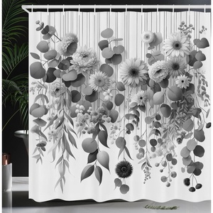 image:imageAmbesonne Cat Shower Curtain Rich Queen Kitty Character on Money Boss Lady Animal Funny Cartoon Cloth Fabric Bathroom Decor Set with Hooks 69 W x 70 L Cream Hunter Green and OrangePearl Charcoal Grey
