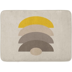 image:imageAmbesonne Mid Century Modern Boho Bath Mat Simple Semicircle Pattern with Neutral Colors Print Plush Bathroom Decor Mat with Non Slip Backing 302 x 20 Ivory Mustard Pale Taupe