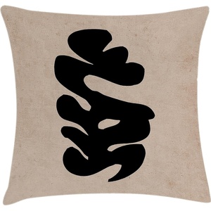 image:imageAmbesonne Mid Century Modern Boho Throw Pillow Cushion Cover Simple Brush Stroke with Earth Tones Rectangle Print Decorative Square Accent Pillow Case 18 X 18 Warm Taupe Charcoal Grey