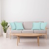 image:imageAmbesonne Celtic Decorative Throw Pillow Case Pack of 4 Aqua Celtic Style Twisted Crossed Repeating Circle and Bent Line Webs Print Cushion Cover for Couch Living Room Car 16 Teal WhiteTeal White