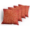 image:imageAmbesonne Celtic Decorative Throw Pillow Case Pack of 4 Aqua Celtic Style Twisted Crossed Repeating Circle and Bent Line Webs Print Cushion Cover for Couch Living Room Car 16 Teal WhiteScarlet Orange