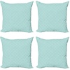 image:imageAmbesonne Celtic Decorative Throw Pillow Case Pack of 4 Aqua Celtic Style Twisted Crossed Repeating Circle and Bent Line Webs Print Cushion Cover for Couch Living Room Car 16 Teal WhiteTeal White