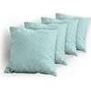 image:imageAmbesonne Celtic Decorative Throw Pillow Case Pack of 4 Aqua Celtic Style Twisted Crossed Repeating Circle and Bent Line Webs Print Cushion Cover for Couch Living Room Car 16 Teal WhiteTeal White