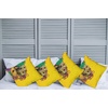 image:imageAmbesonne Celtic Decorative Throw Pillow Case Pack of 4 Aqua Celtic Style Twisted Crossed Repeating Circle and Bent Line Webs Print Cushion Cover for Couch Living Room Car 16 Teal WhitePurple Yellow