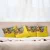 image:imageAmbesonne Celtic Decorative Throw Pillow Case Pack of 4 Aqua Celtic Style Twisted Crossed Repeating Circle and Bent Line Webs Print Cushion Cover for Couch Living Room Car 16 Teal WhitePurple Yellow