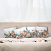 image:imageAmbesonne Celtic Decorative Throw Pillow Case Pack of 4 Aqua Celtic Style Twisted Crossed Repeating Circle and Bent Line Webs Print Cushion Cover for Couch Living Room Car 16 Teal WhiteOrange Teal
