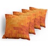 image:imageAmbesonne Celtic Decorative Throw Pillow Case Pack of 4 Aqua Celtic Style Twisted Crossed Repeating Circle and Bent Line Webs Print Cushion Cover for Couch Living Room Car 16 Teal WhiteBurnt Orange
