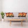image:imageAmbesonne Celtic Decorative Throw Pillow Case Pack of 4 Aqua Celtic Style Twisted Crossed Repeating Circle and Bent Line Webs Print Cushion Cover for Couch Living Room Car 16 Teal WhiteOrange Black