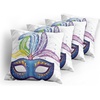image:imageAmbesonne Celtic Decorative Throw Pillow Case Pack of 4 Aqua Celtic Style Twisted Crossed Repeating Circle and Bent Line Webs Print Cushion Cover for Couch Living Room Car 16 Teal WhiteBlue