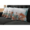 image:imageAmbesonne Celtic Decorative Throw Pillow Case Pack of 4 Aqua Celtic Style Twisted Crossed Repeating Circle and Bent Line Webs Print Cushion Cover for Couch Living Room Car 16 Teal WhiteOrange Teal