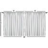 image:imageAmbesonne Christmas Curtains Traditional Design Holly Berry Branches Snow and Bokeh Effect Print Living Room Bedroom Window Drapes 2 Panel Set 108 X 63 White Red