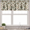 image:imageAmbesonne Christmas Valance and Curtain 3 pcs Set Vintage Merry Xmas with Pine Cones Globes and Pine Leaves Illustration Window Treatments for Kitchen Room Decor 55 x 36 Brown Green and Blue