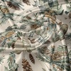 image:imageAmbesonne Christmas Valance and Curtain 3 pcs Set Vintage Merry Xmas with Pine Cones Globes and Pine Leaves Illustration Window Treatments for Kitchen Room Decor 55 x 36 Brown Green and Blue