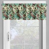 image:imageAmbesonne Christmas Valance and Curtain 3 pcs Set Xmas Berries Toyon with Snowflakes Illustration and Sunshine Spots Window Treatments for Kitchen Room Decor 55 x 24 Fern Green and Vermilion
