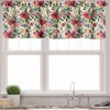 image:imageAmbesonne Christmas Valance and Curtain 3 pcs Set Xmas Floral Illustration Closeup with Berries Family Time Harmony Window Treatments for Kitchen Room Decor 55 x 24 Forest Green and Vermilion