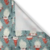 image:imageAmbesonne Christmas Valance and Curtain 3 pcs Set Xmas Theme Repetitive Happy Whimsical Gnomes with Santas Hats Window Treatments for Kitchen Room Decor 55 x 24 Pale Slate Blue and Vermilion