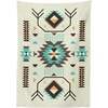 image:imageAmbesonne Geometric Outdoor Tablecloth Tile Mosaic Pattern in Antique Meander and Camo Style Effect Print Modern Decorative Washable Picnic Table Cloth 58 X 104 Baby BluePale Yellow