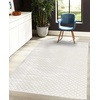image:imageAmbesonne Grey Decorative Area Rug Simple Monochrome Patterns Geometric Linked Forms on Plain Background Modern Quality Carpet for Bedroom Dorm Living Room 4 X 5 5 White Grey