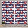 image:imageAmbesonne Live Laugh Love Kitchen Curtains Motivational Calligraphic Artwork with Zigzags Chevron Stripes Window Drapes 2 Panel Set for Kitchen Cafe Decor 55 x 39 White PeachRed Blue
