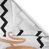 image:imageAmbesonne Live Laugh Love Kitchen Curtains Motivational Calligraphic Artwork with Zigzags Chevron Stripes Window Drapes 2 Panel Set for Kitchen Cafe Decor 55 x 39 White PeachWhite Peach