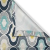 image:imageAmbesonne Modern Kitchen Curtains Geometric Morrocan Mediterrain Style Dots Ornamental Details Image Print Window Drapes 2 Panel Set for Kitchen Cafe Decor 55 x 39 White Azure