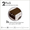 image:imageAmbesonne Modern Washing Machine Organizer Pack of 2 Knitting Look Design Repeating Pattern with Warm Orangish Tones Art Print AntiSlip Cover for Washers Dryers 47 x 185 Vermilion and PeachCoral Beige